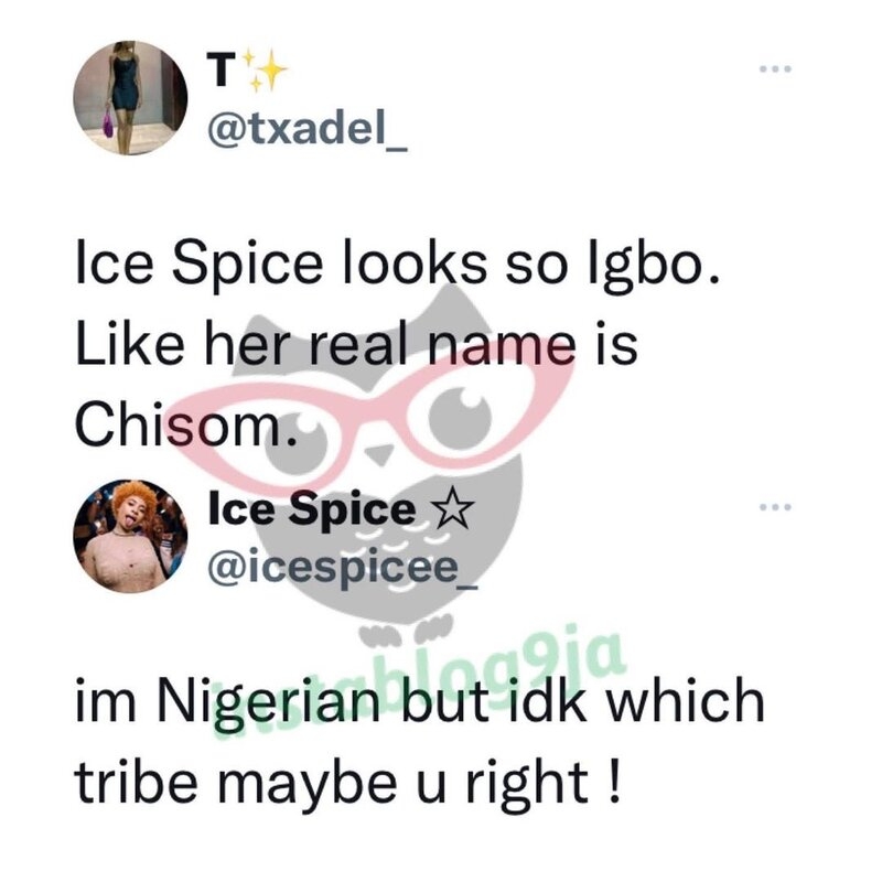 Ice Spice Caught Lying About Being Part Nigerian Africans On Twitter Are Blasting Her