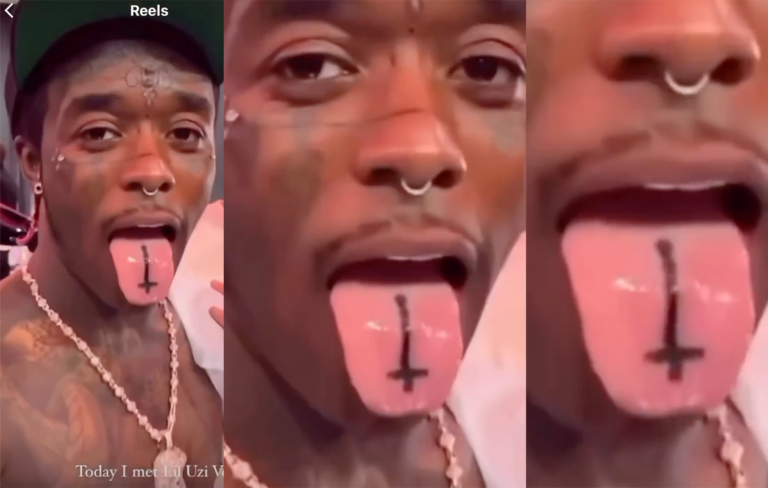 Rapper Lil Uzi Vert Gets SATANIC Tattoo On Easter Upside Down