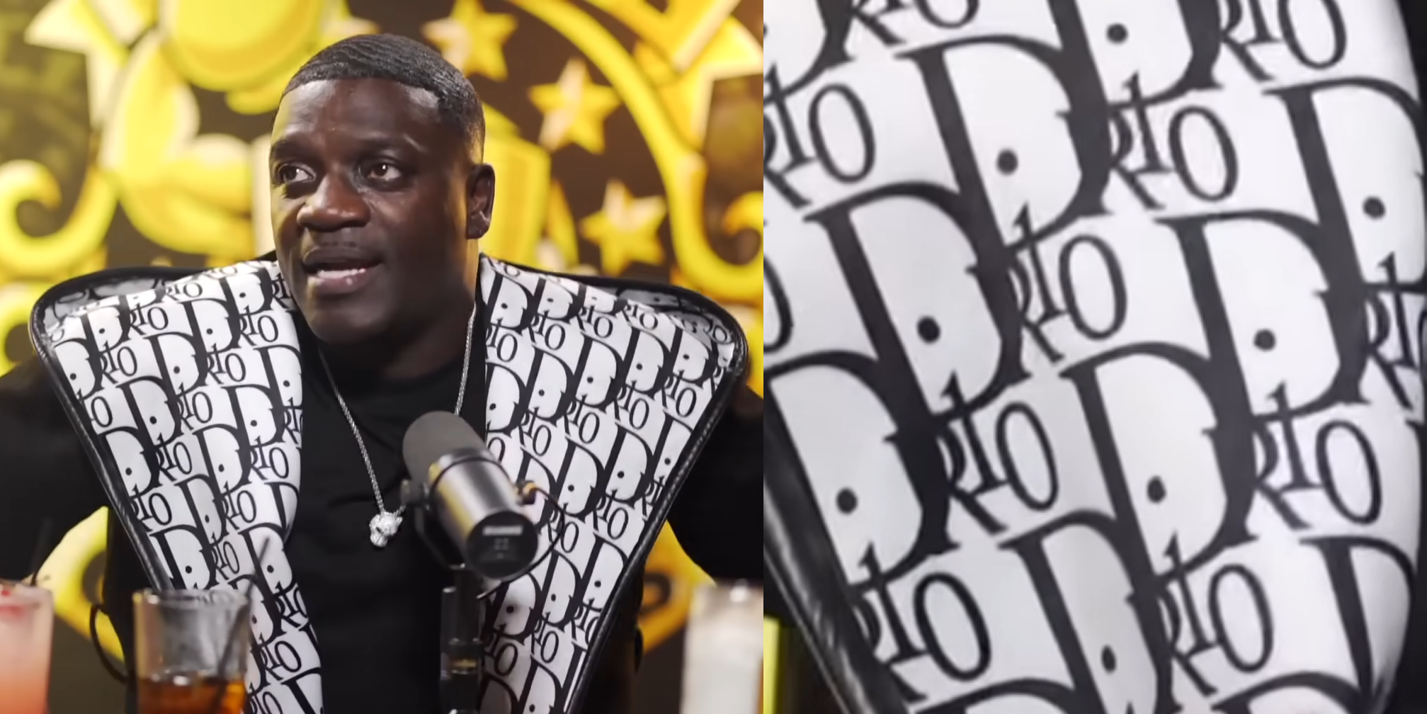 Rapper AKON Exposed ... Caught Wearing FAKE Christian Dior Jacket To ...