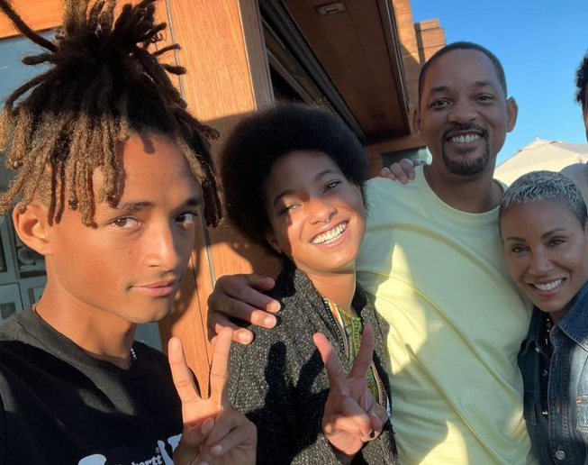 Will Smith's son Jaden looks upset as he leaves his dad's house