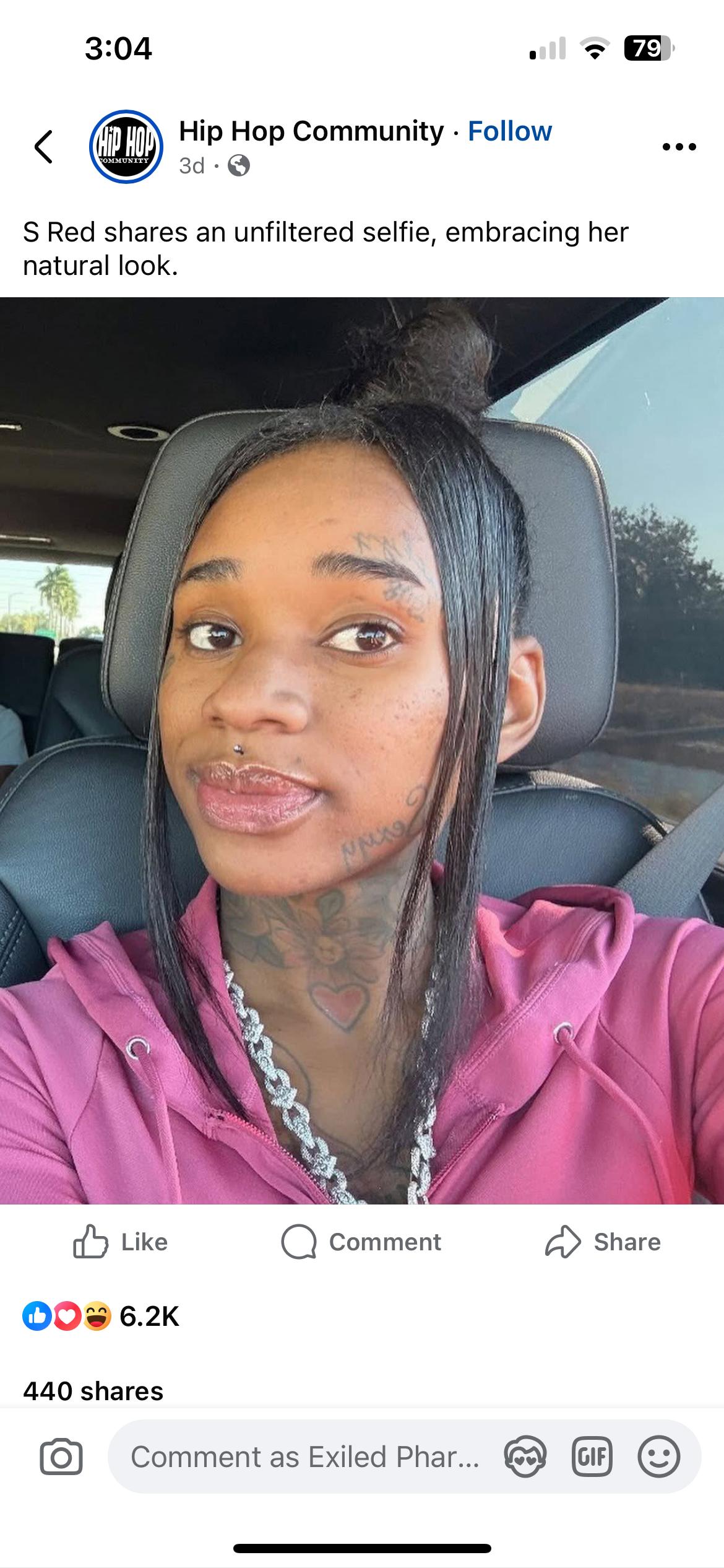 Foxy Red Rapper Female Rapper SEXYY RED Reveals Makeup Free Face! (Cute Or NAH?)
