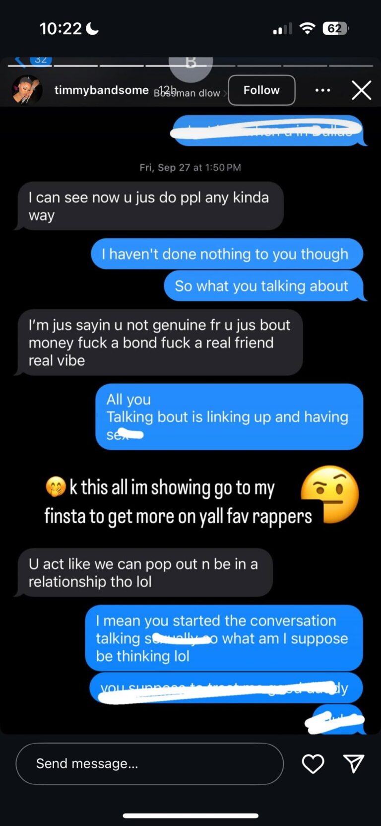 Bossman Dlow Denies Trying To Hook Up With Gay Influencer Timmy Bandsome Bossman Dlow Denies Trying To Hook Up With Gay Influencer Timmy Bandsome